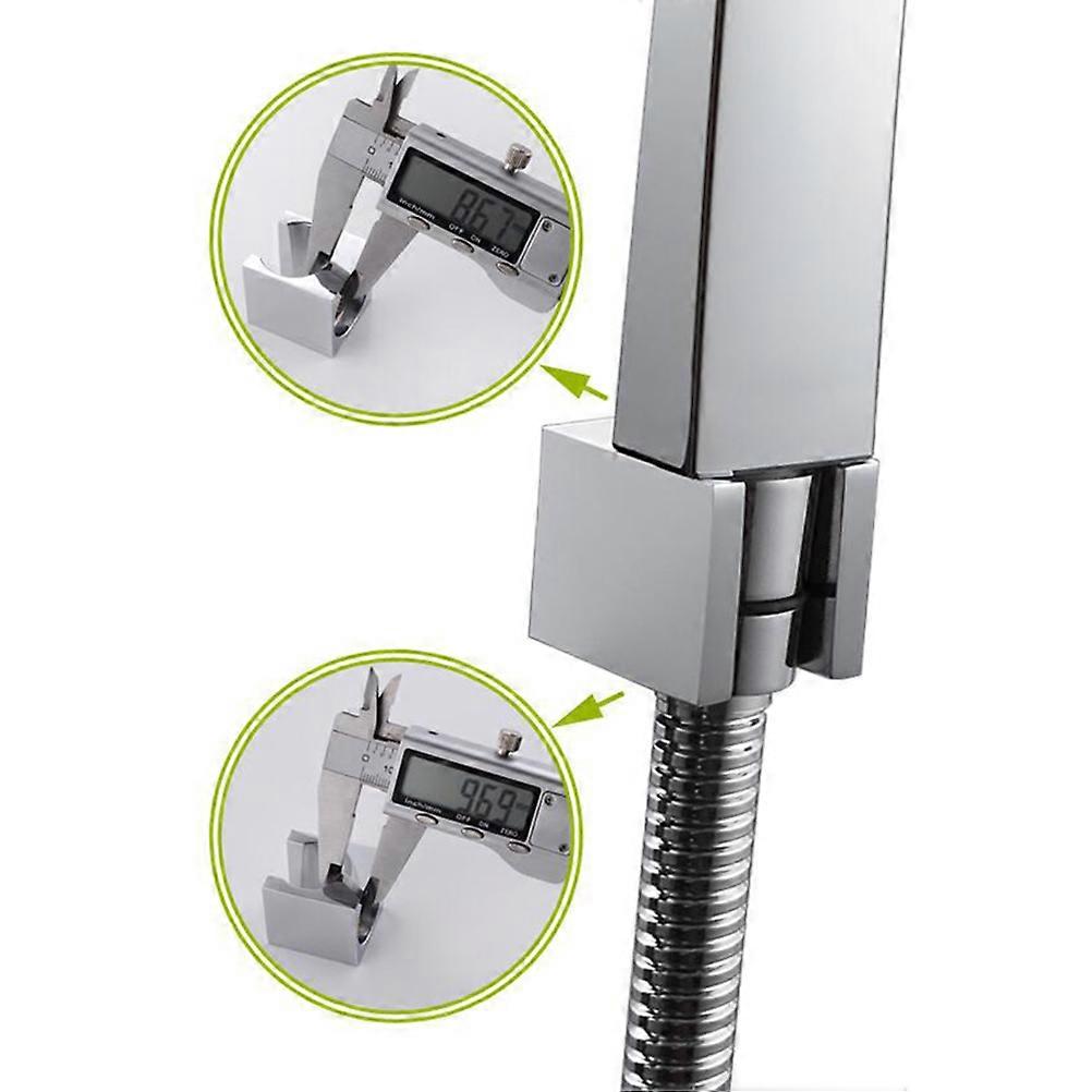 Copper Shower Head Holder Bracket for Home Use Rustproof and Durable Solid Brass Construction Silver