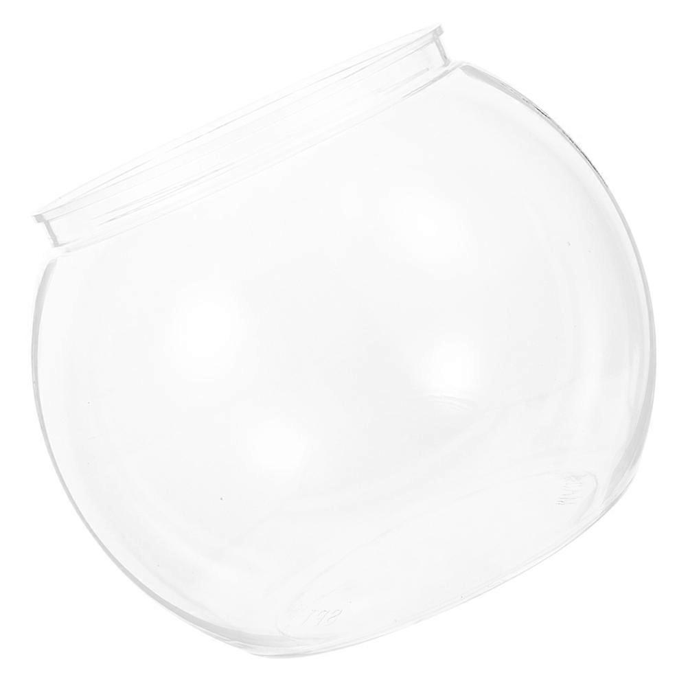 Desktop Display Plastic Fish Tank High Transparency Round Aquarium For Betta Fish 1 Set
