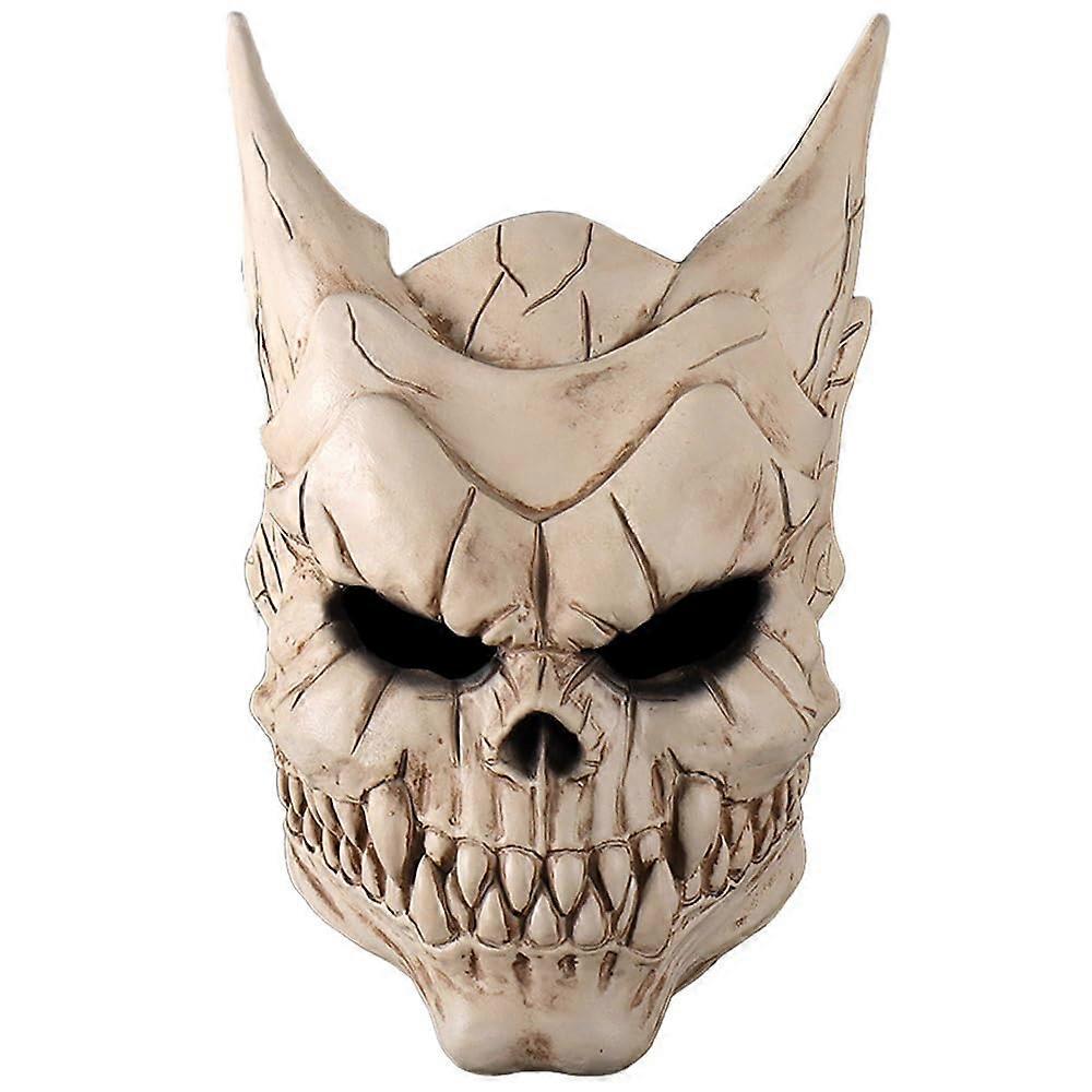 Cartoon Character Mask for KAFKA HIBINO - White Latex Skull Mask for Kaiju No. 8 Cosplay, Costume Parties, Halloween