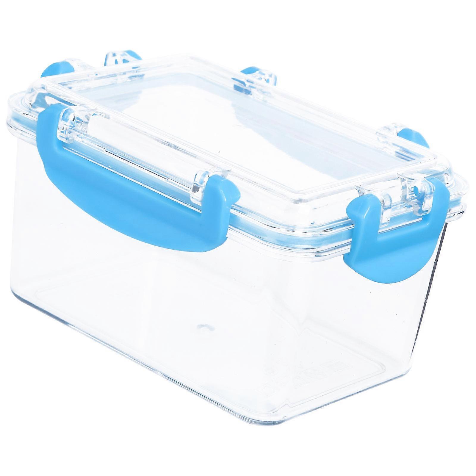 PP Storage Box with Wonderful Seal Effect for Home Snack Fruit Vegetable 1pc Blue