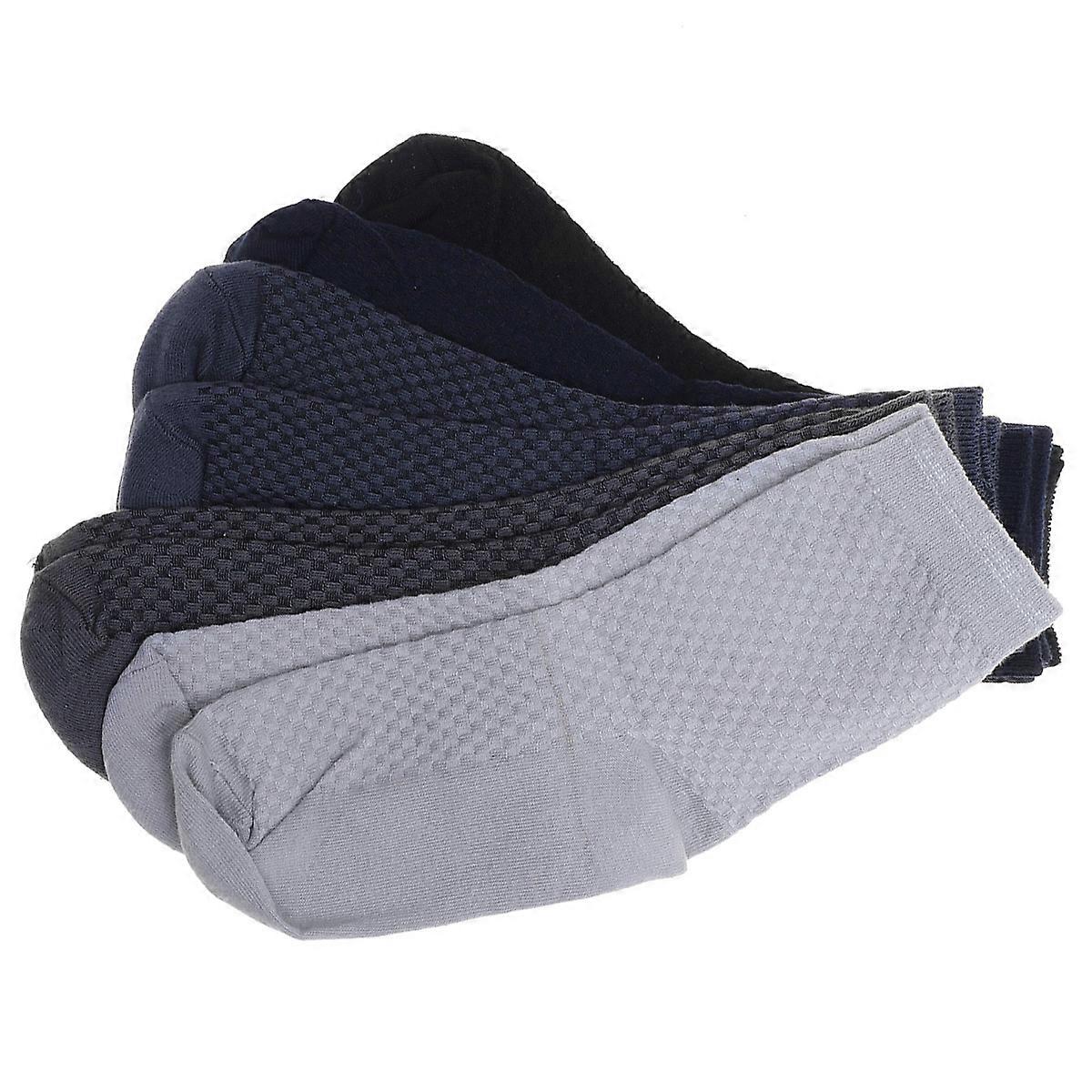 Sport Socks Mens Athletic Socks Breathable Comfortable Elastic for Mountain Climbing Exercising All Day Use 5 Pairs