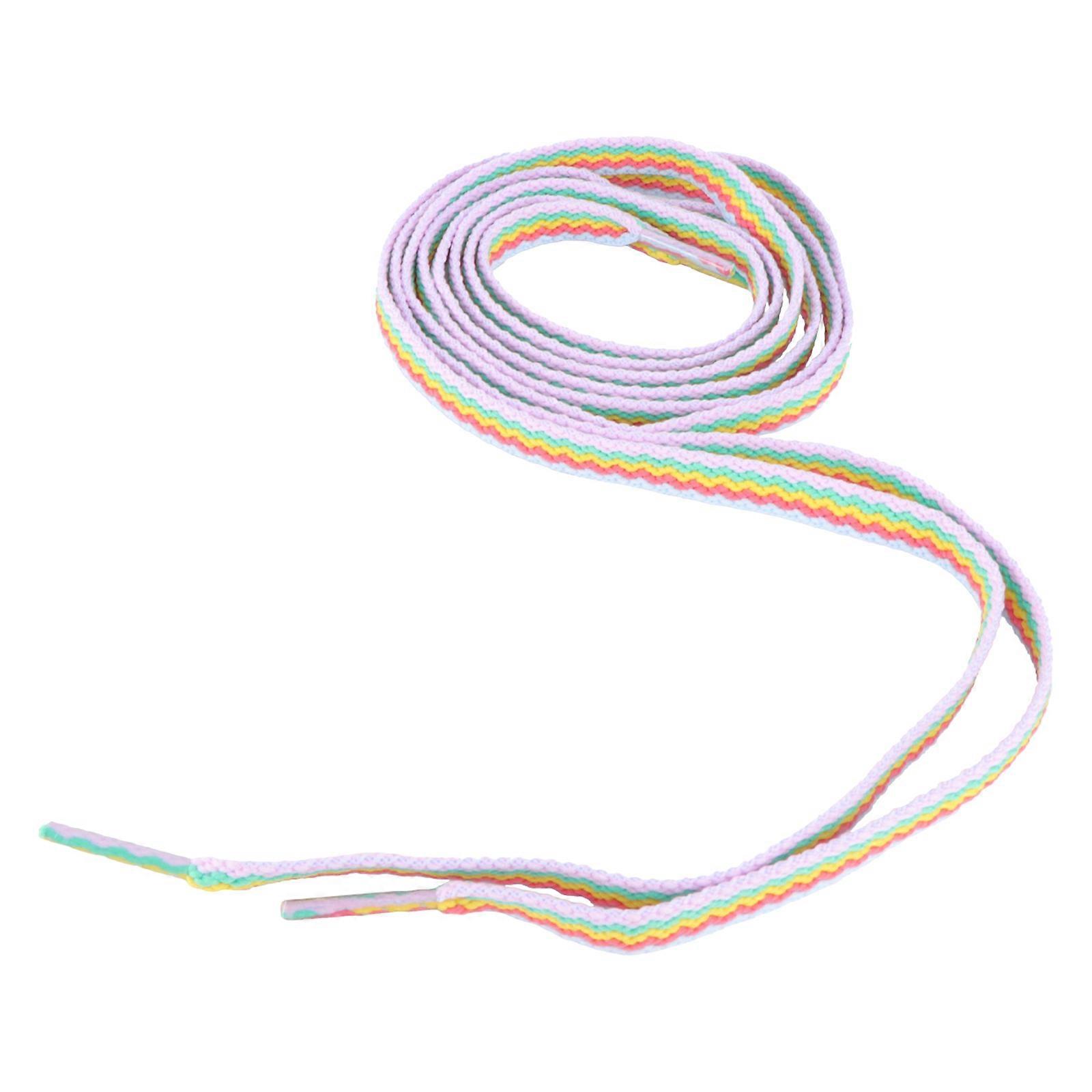 Bright Color Shoelaces Tying For Fashion Accessory 100Cm Polyester Flat 1Pair