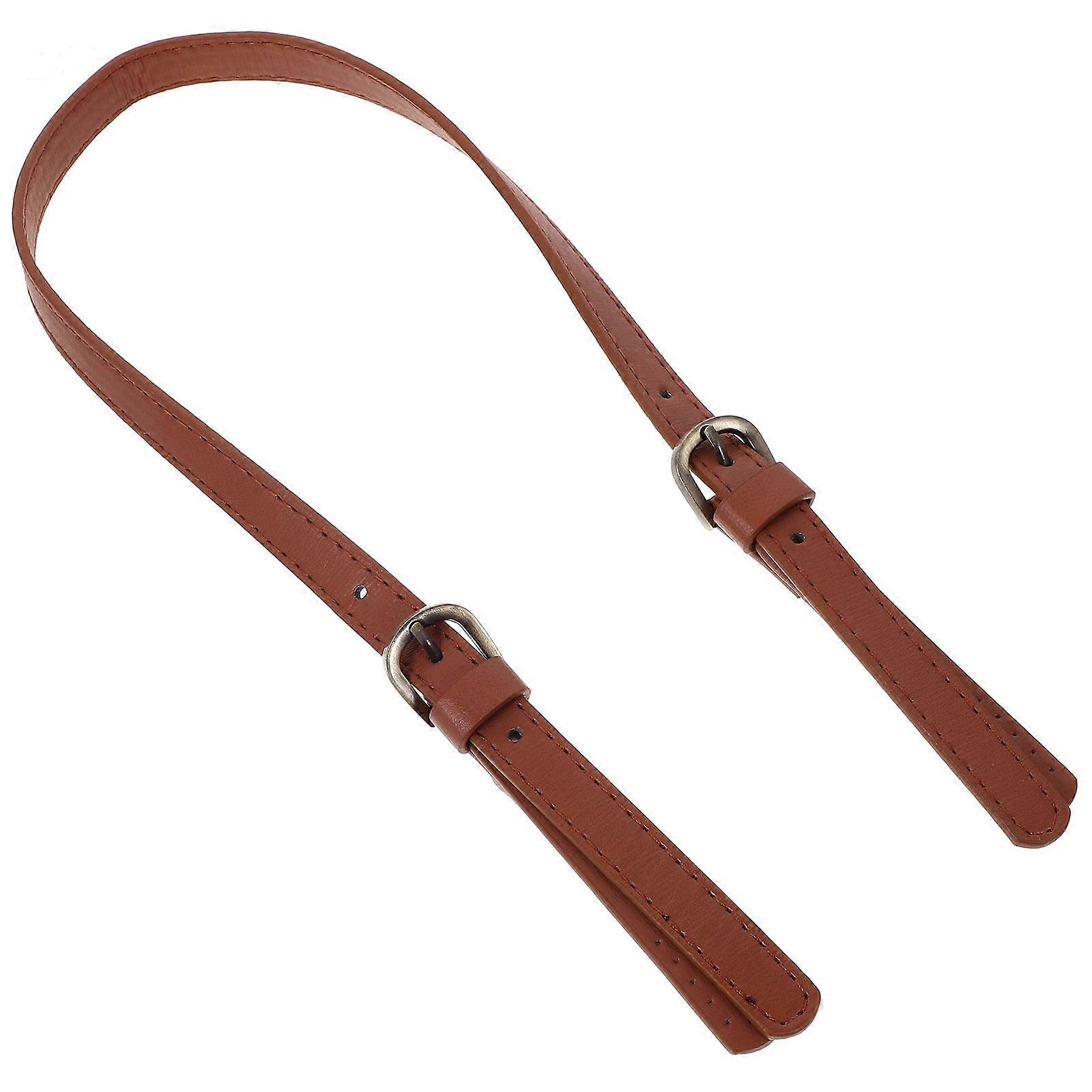 Brown Synthetic Bag Strap Durable Tote Replacement Handle Adjustable for Bag Use 38 Inch