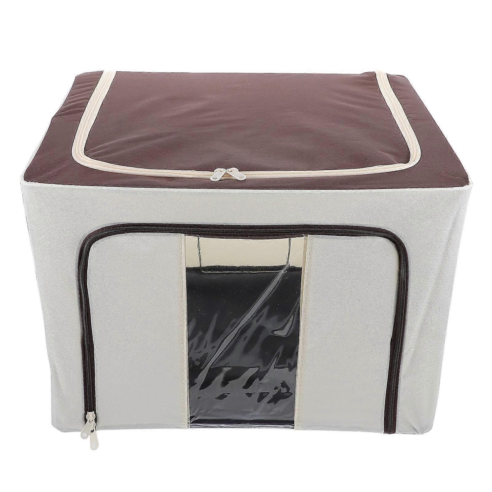 Foldable Sorting Box for Clothes Made of Nonwoven Fabric and Steel Rack Multi Color 1pc