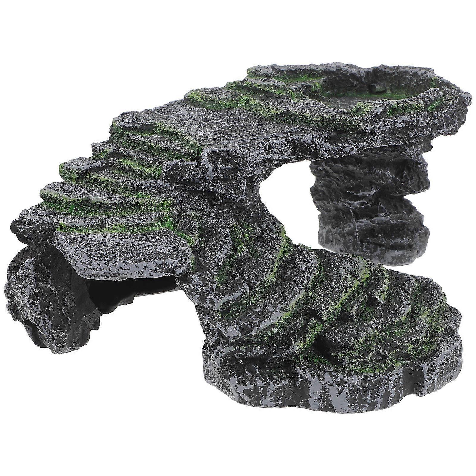 Turtle Resting Platform Turtle Docks for Basking Turtle Tank Owners 24.00X22.00X11.00CM Sunbathing Platform 1Pcs