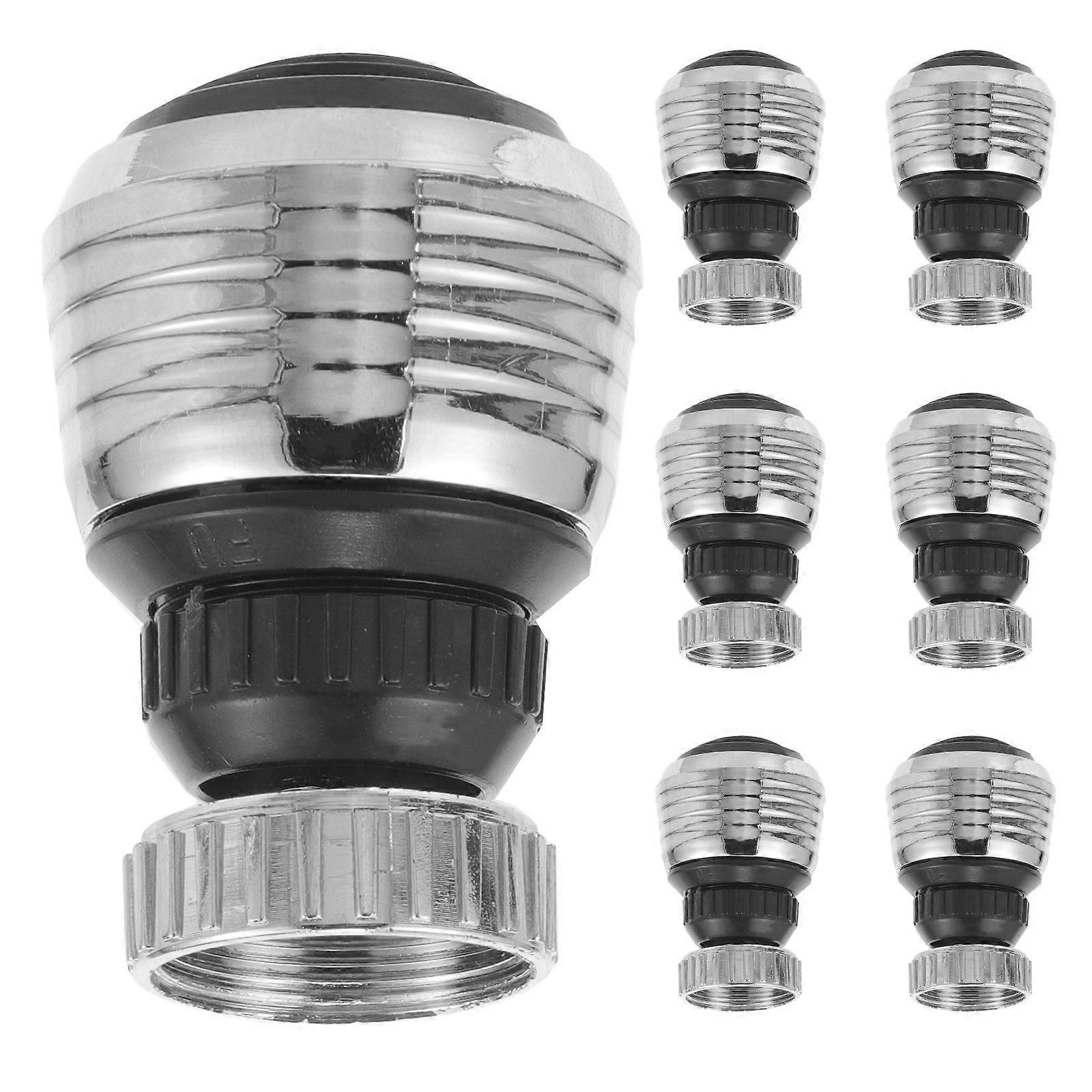 8pcs Durable Copper Faucet Filter Nozzle Connector for Water Saving – Easy Installation for Home Kitchen and Bathroom Use – Silver