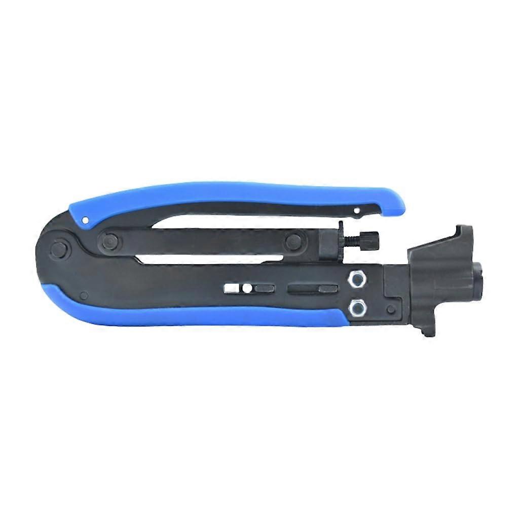Coaxial Compression Tool Coaxial Crimping Tool RG6 Coaxial Crimper for RG6 RG59 RG11 Cable Connector Installation
