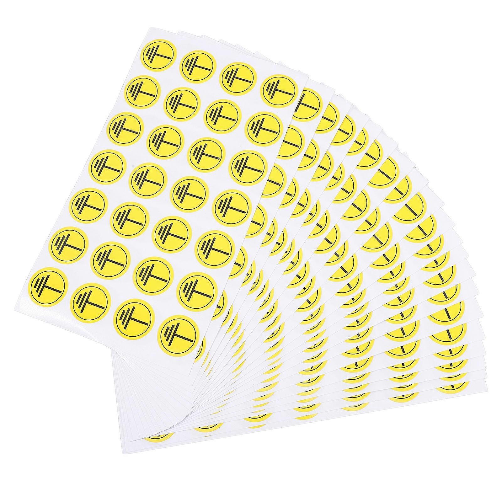 Electrical Grounding Warning Stickers Safety Decals for Equipment Signage Easy to Use Grounding Connection Labels for Machinery
