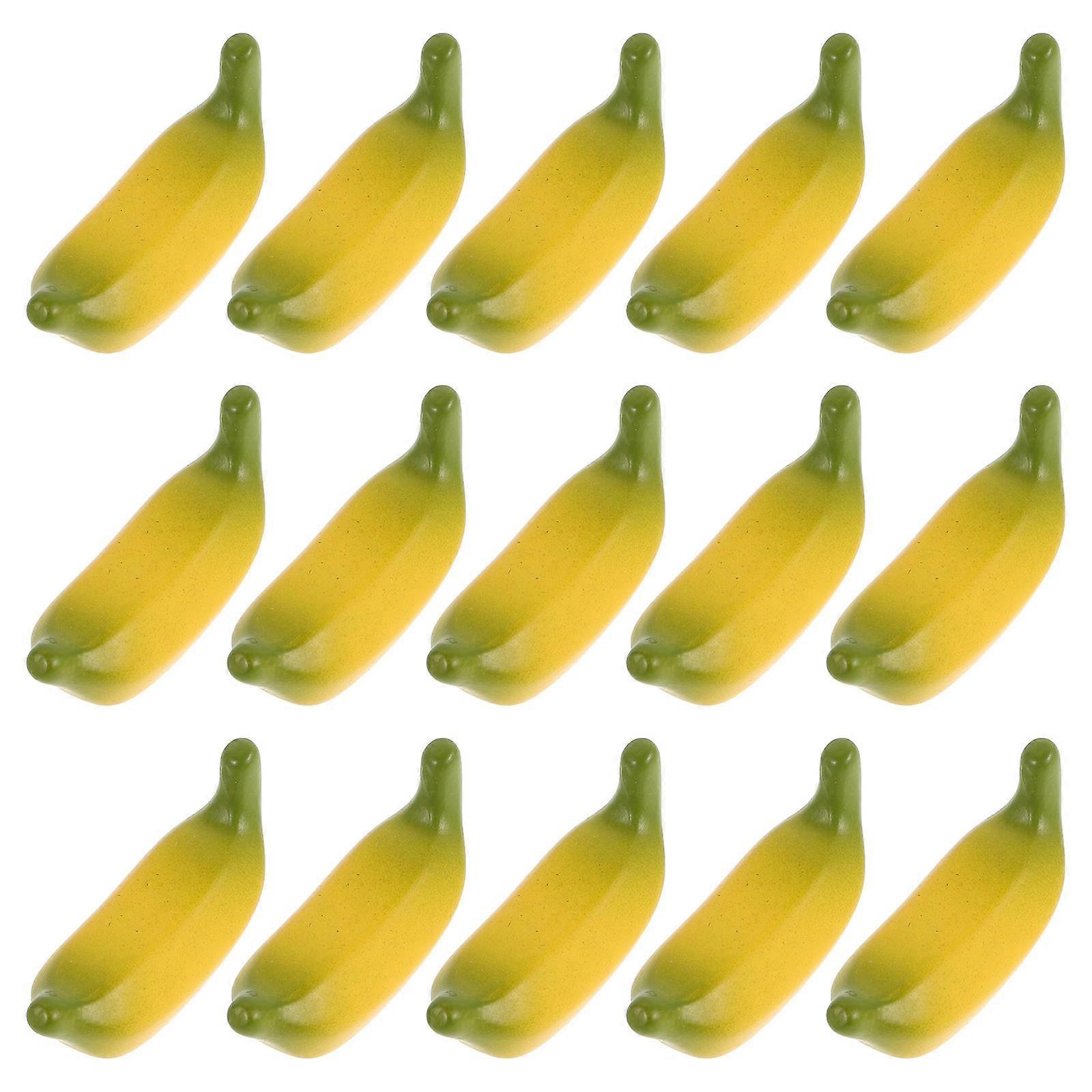 Realistic Artificial Banana Props for DIY Crafts with Portable Fun and Design 15pcs