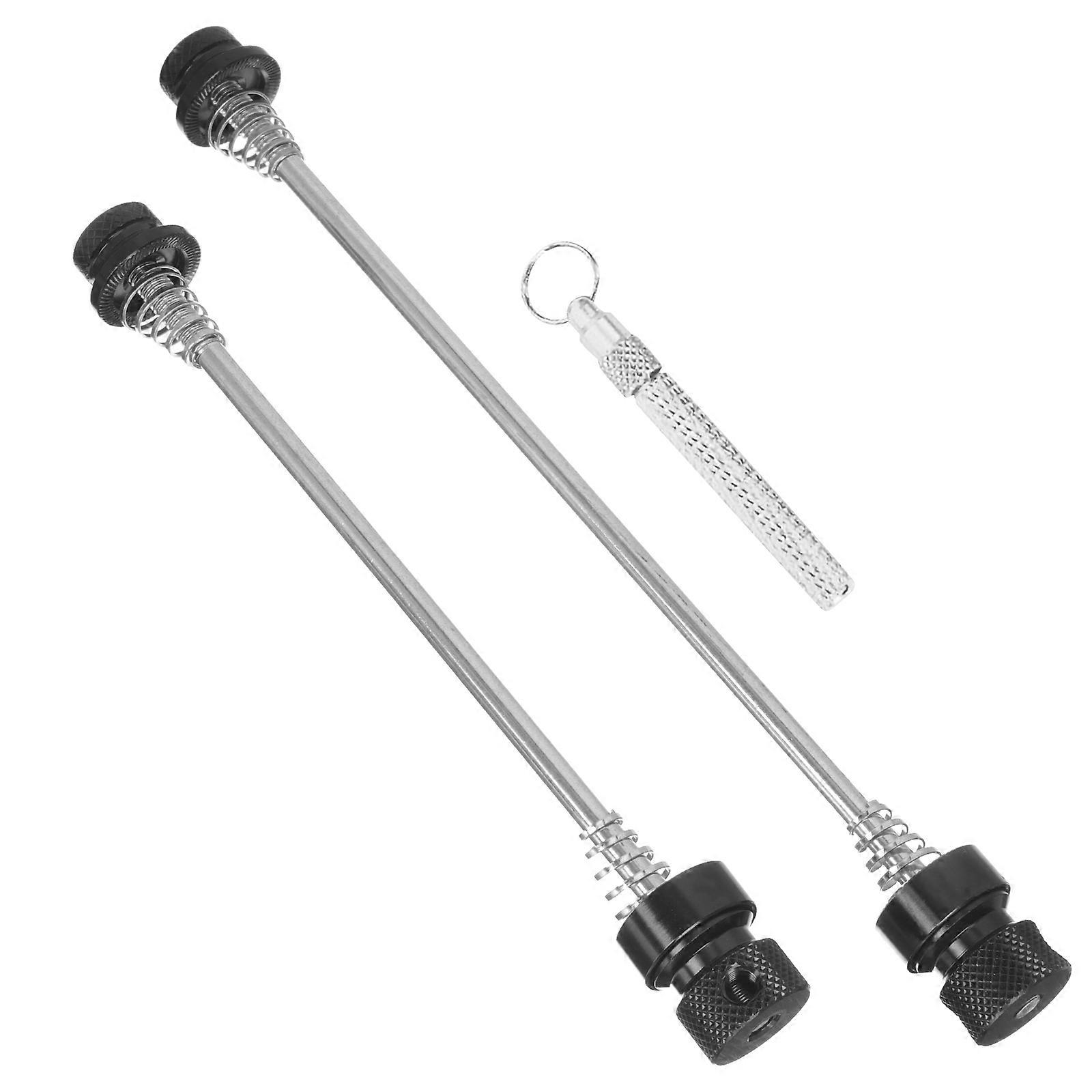 1 Set Quick Release Universal Metal Bike Skewer with Springs for Theft Prevention