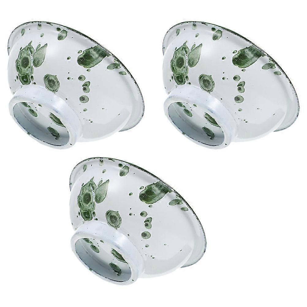 3Pcs Enamel Ice Cream Bowls Small Enamelware Metal Classic Round Cereal Bowl Curly Rim Bowl