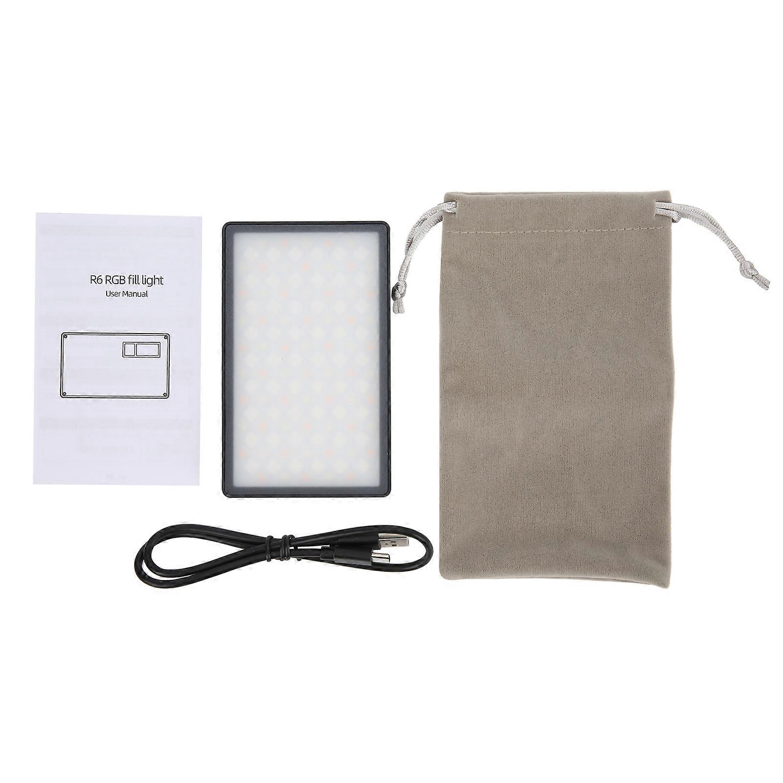 ALTSON R6 Lampe de tournage LED portable Lumière d’appoint RVB pour la photographie en direct