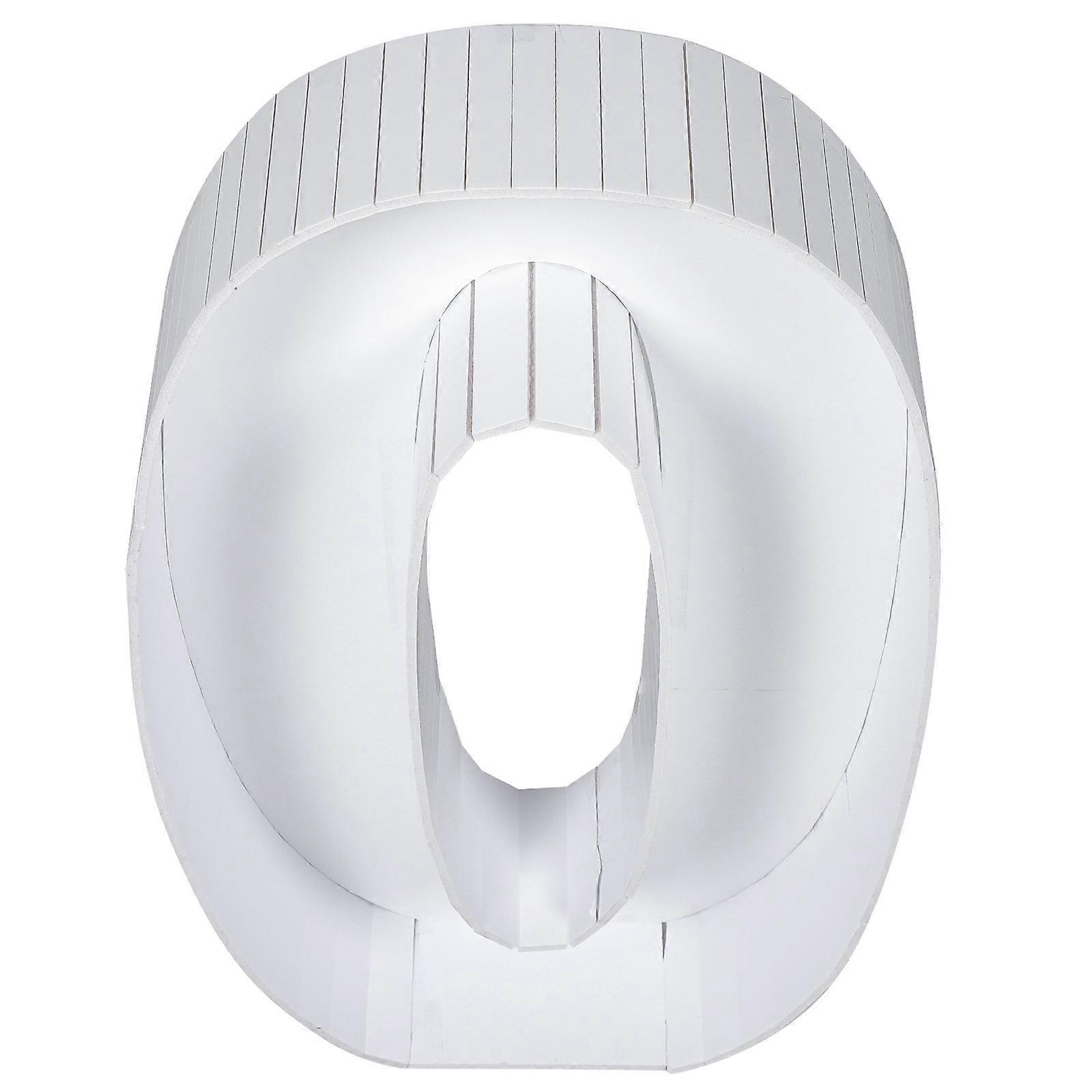 White Number 0 Balloon Box for Party Decorations Made of Durable Material Reusable