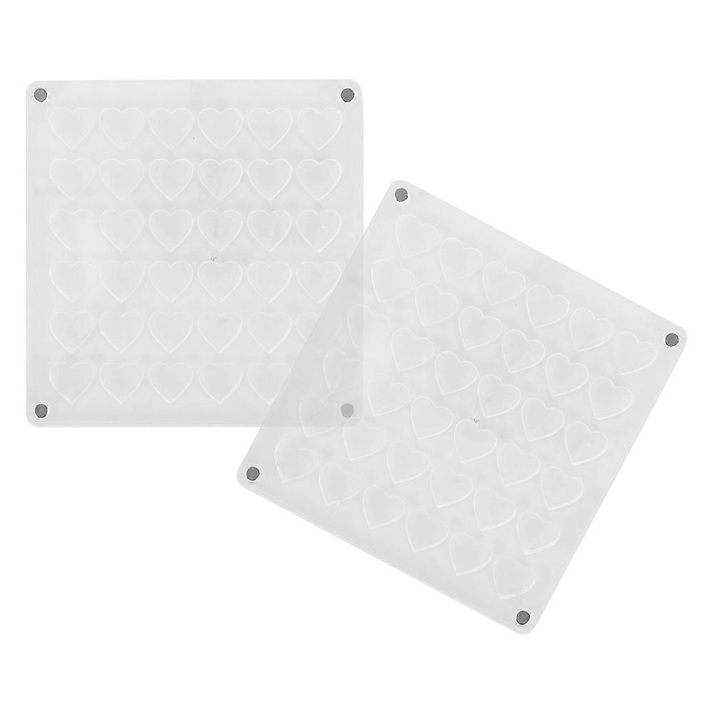 Transparent Acrylic Nail Charm Box with 36 Grids for Storage and Organization