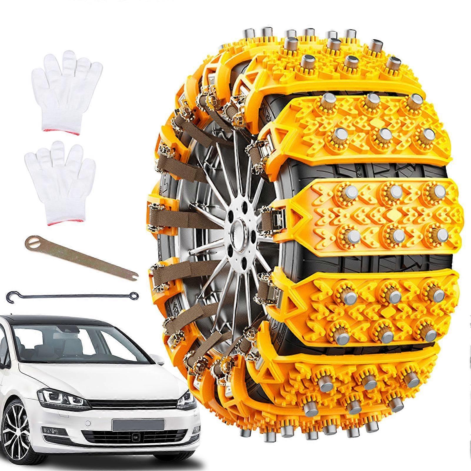 Snow chains for cars, traction tire chains, antislip snow chains, heavyduty safety chains