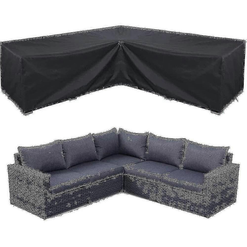 Housse de canapé d'angle imperméable pour meubles de jardin (260 x 192 x 82 cm)
