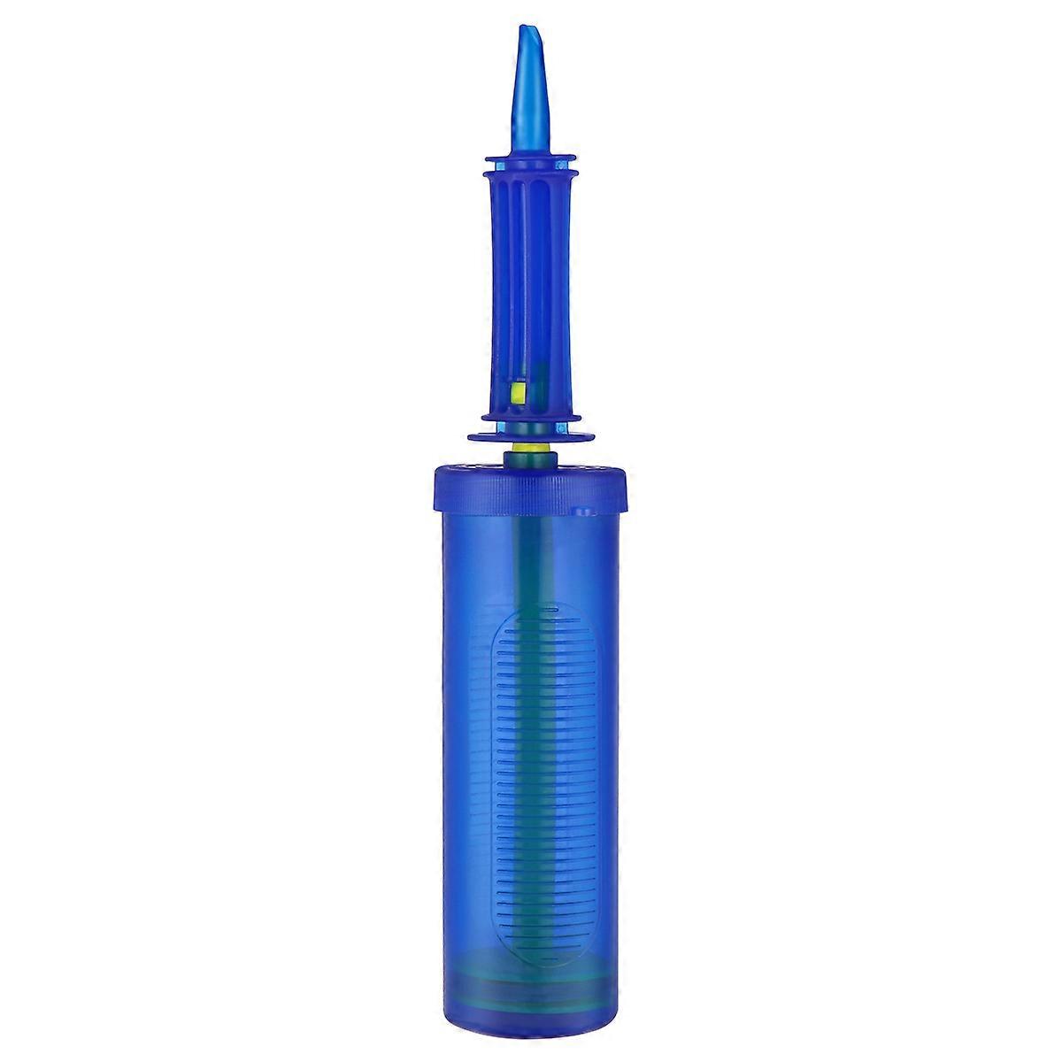 Blue Hand Held Balloon Pump for Quick Inflation Perfect for Kids and Professionals Plastic
