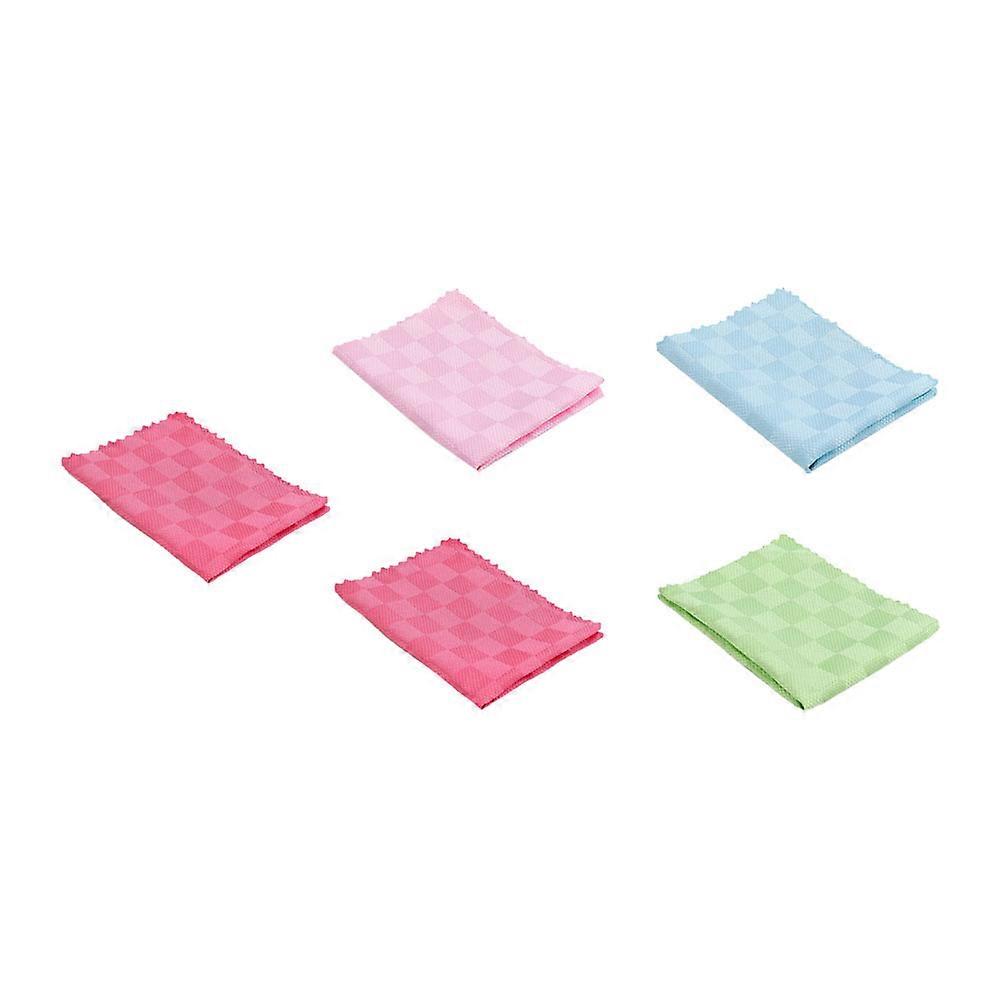 Multi-Purpose Dishcloth For Cleaning Walls And Mirrors In Assorted Color With Strong Absorbency 5Pcs