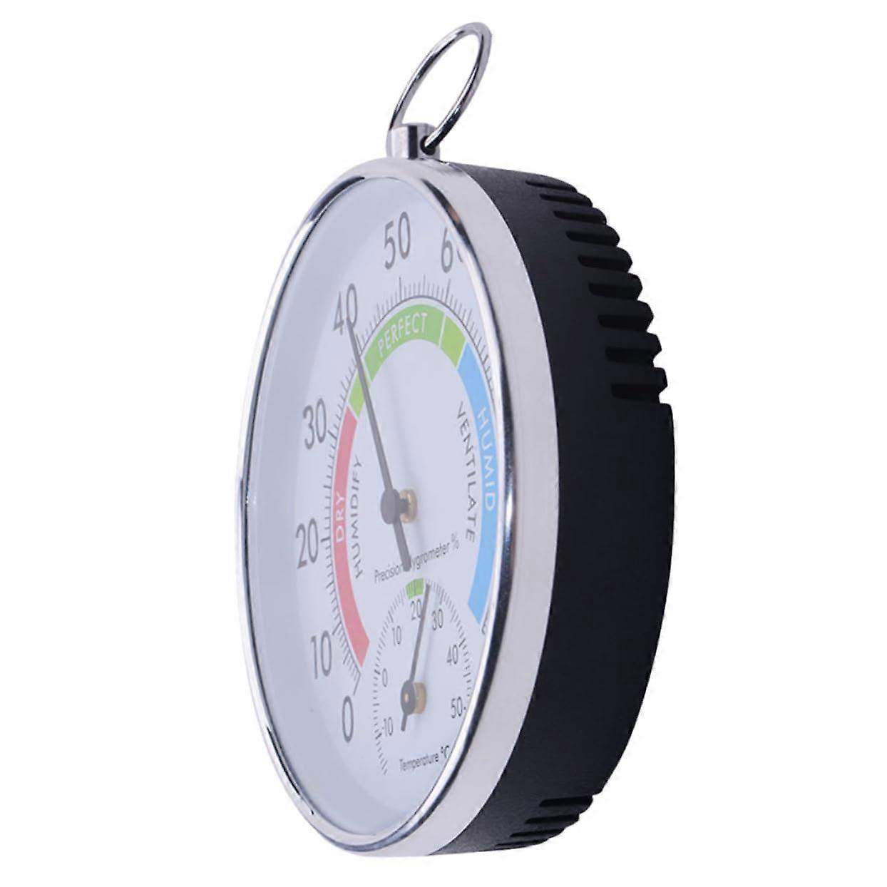 Hygrometer with Large Display for Garden and Patio, Precise Thermometer for Indoor and Outdoor Use, Battery, Automatic Calibration for Bedroom