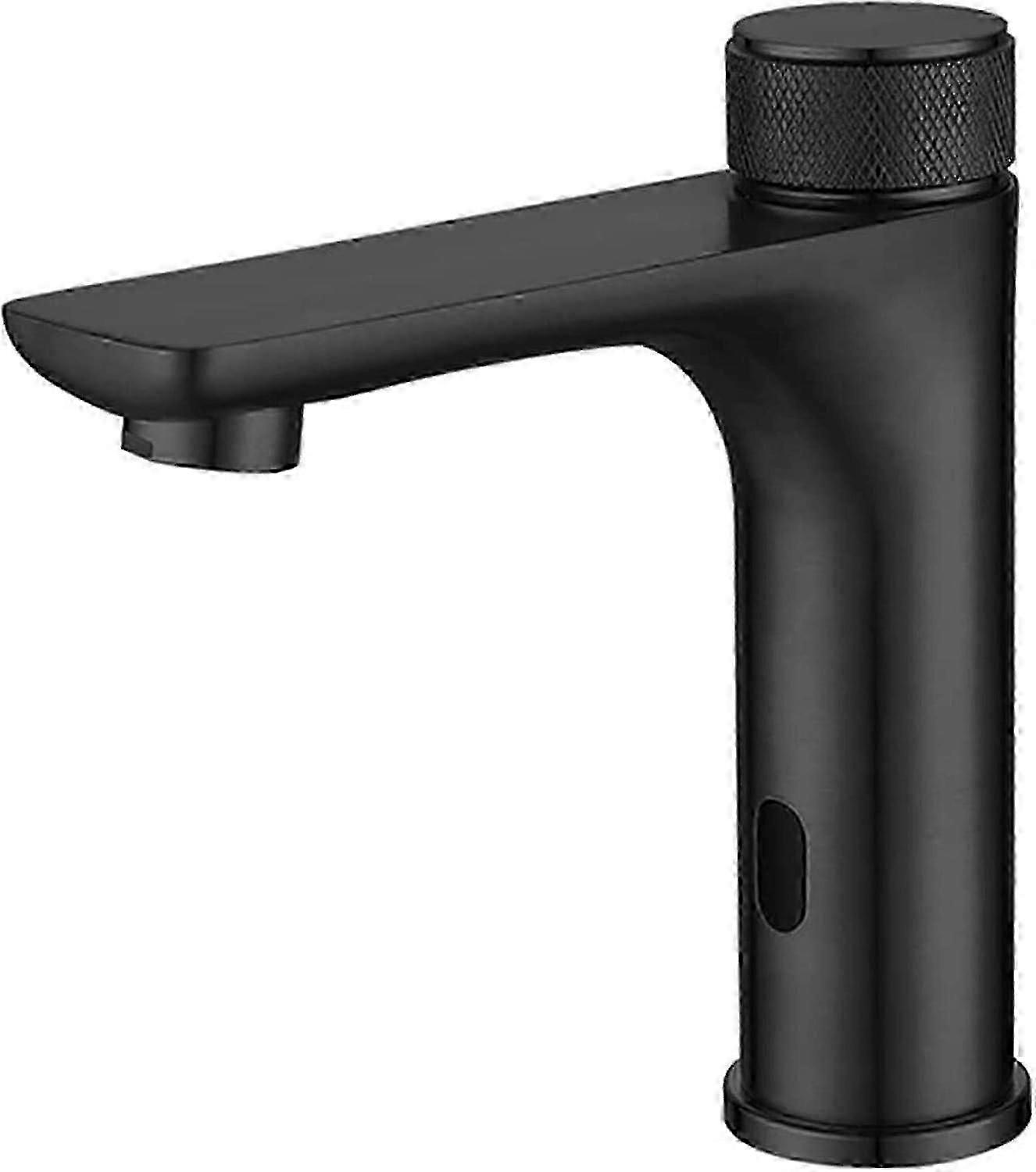 Sensor Faucets for Bathroom Sink Automatic Touchless Black Water Saving Tap with Motion Detection Technology