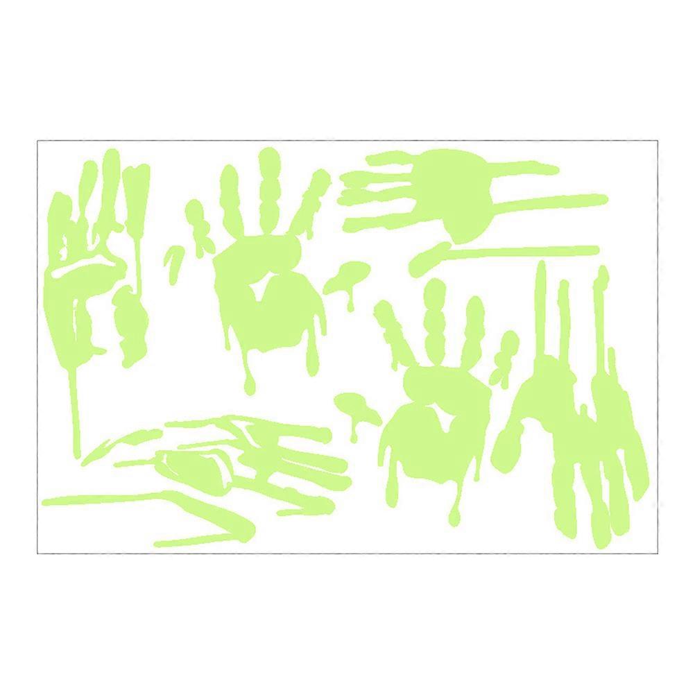 Spooky Window Decoration Halloween Design Glow Dark Sheet For Halloween Party 1Pack