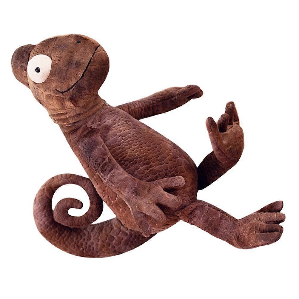 Lizard Doll Plush Toys For Kids And Adults In Dark Brown Color Suitable For Home Decoration And Plaything 1Set