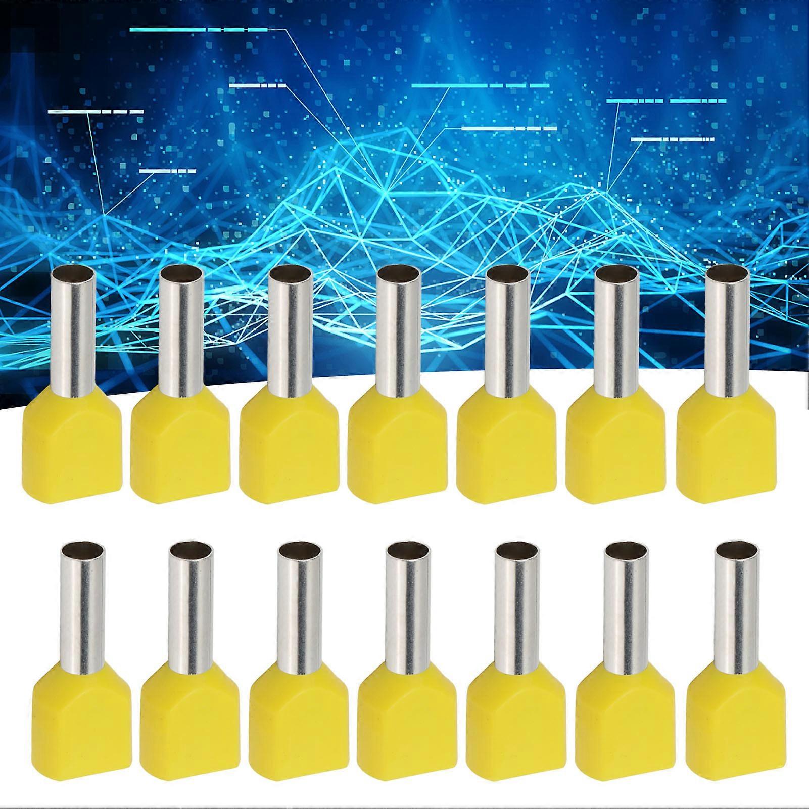 100Pcs Ferrule Insulated Crimping Wire Terminal Set Kit for Machine Equipment TE4012