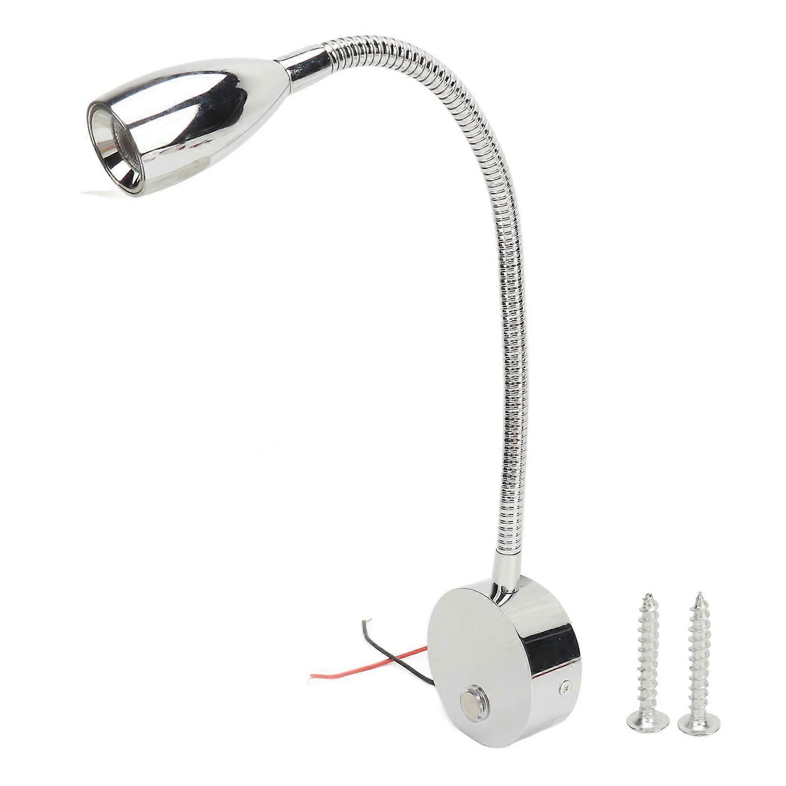 Flexible reading light for RV with USB charging and touch switch