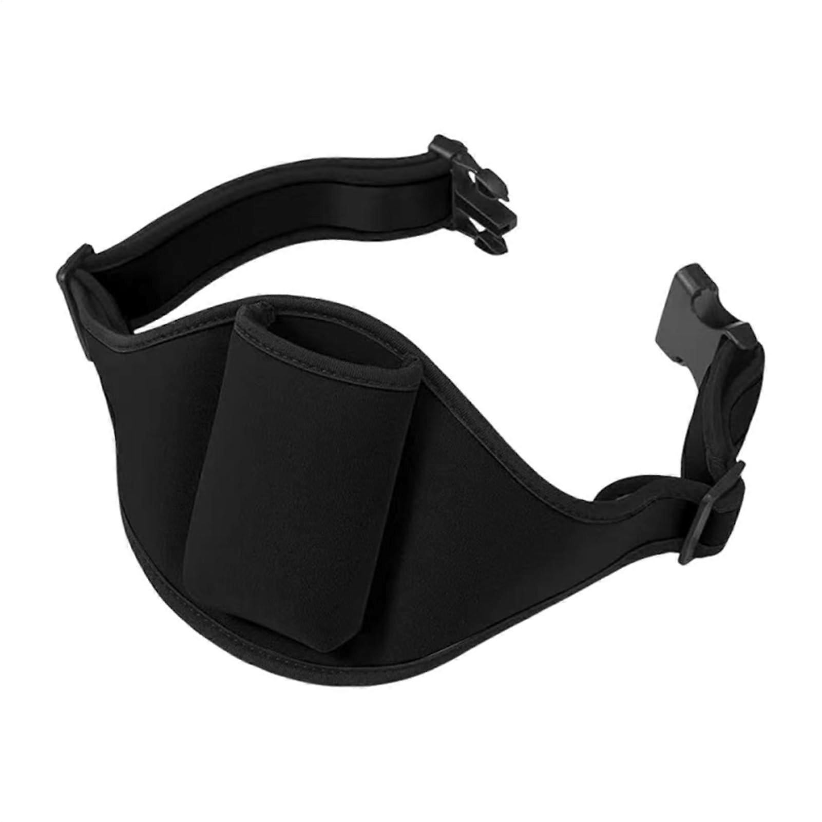 Microphone belt, fitness instructor microphone holder, stable speaker strap, black, unisex