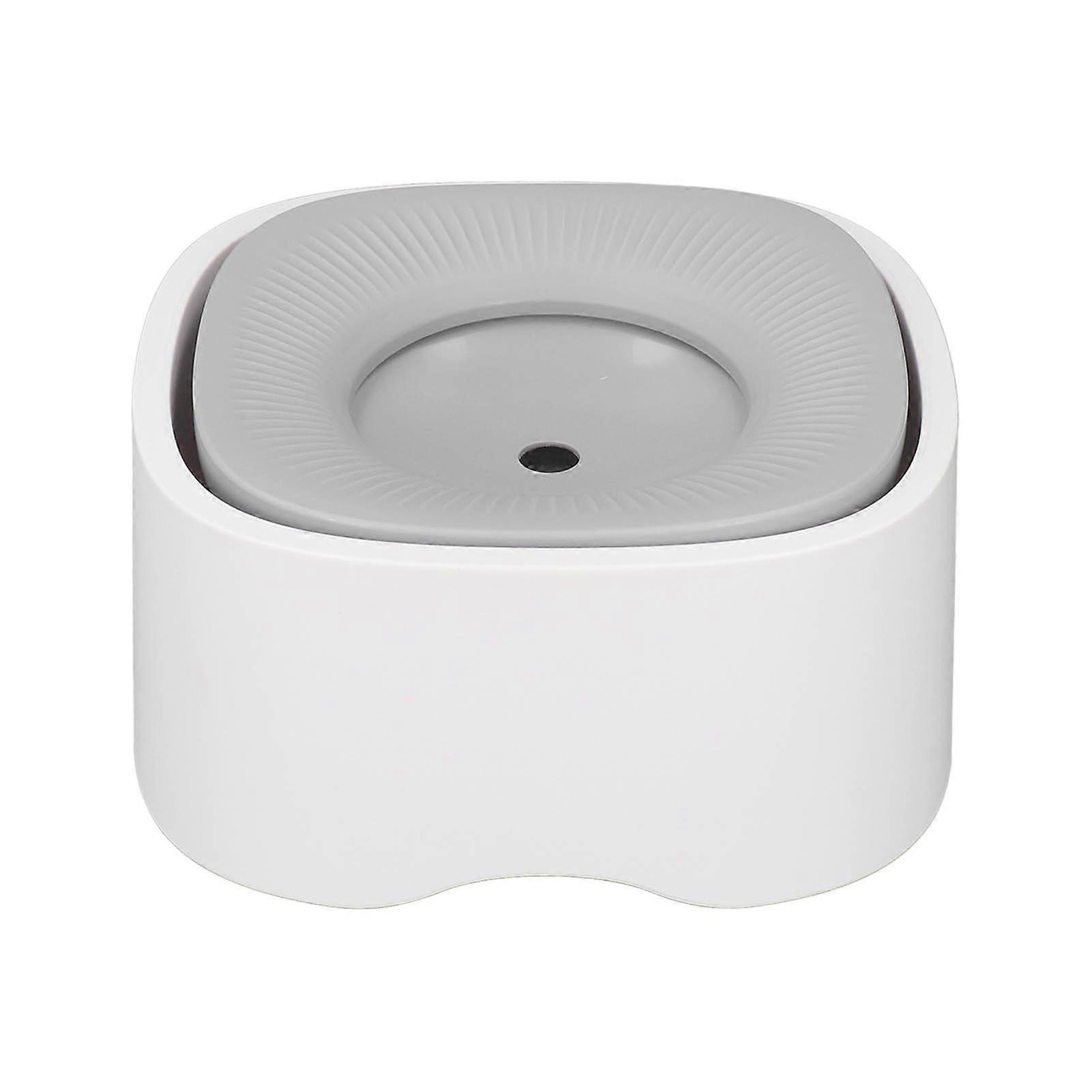 Pet Float Bowl Dog Cat Leak Proof Automatic Floating Water Dispenser Supplies ABS Square White