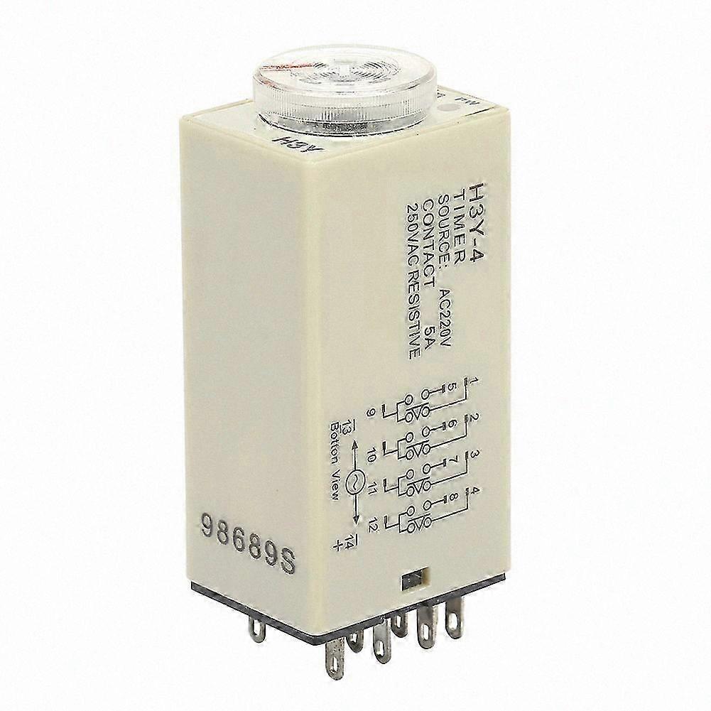 Adjustable Time Delay Relay 0-60 Minutes AC 220V 5A Power-On Timer