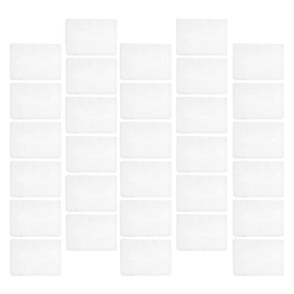White ABS Card Holder for Protection with Design and No Burrs 30 Pieces Fits Size