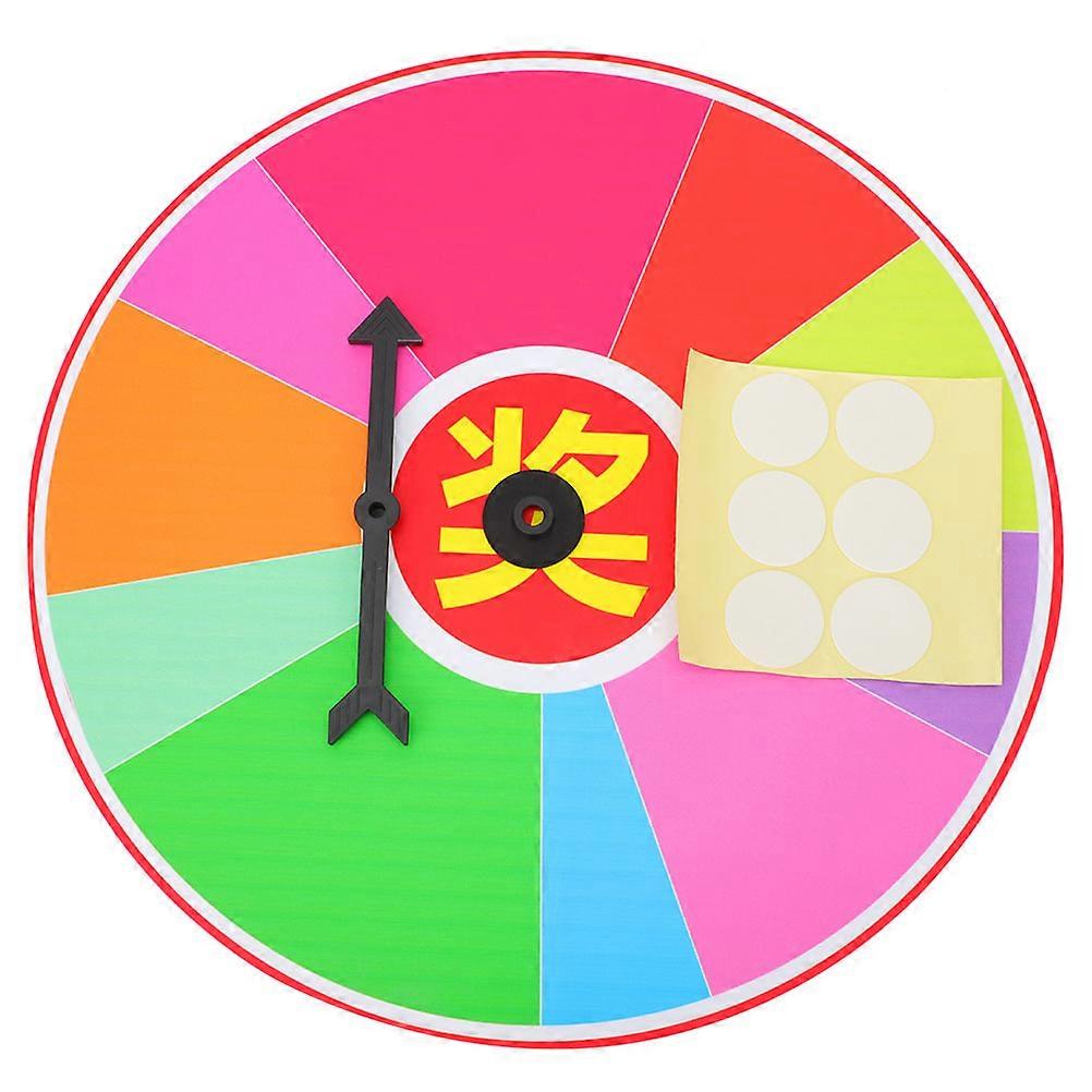 Party Prize Wheel Game Prop Spinning Wheel for Raffles, Celebrations, and Educational Activities