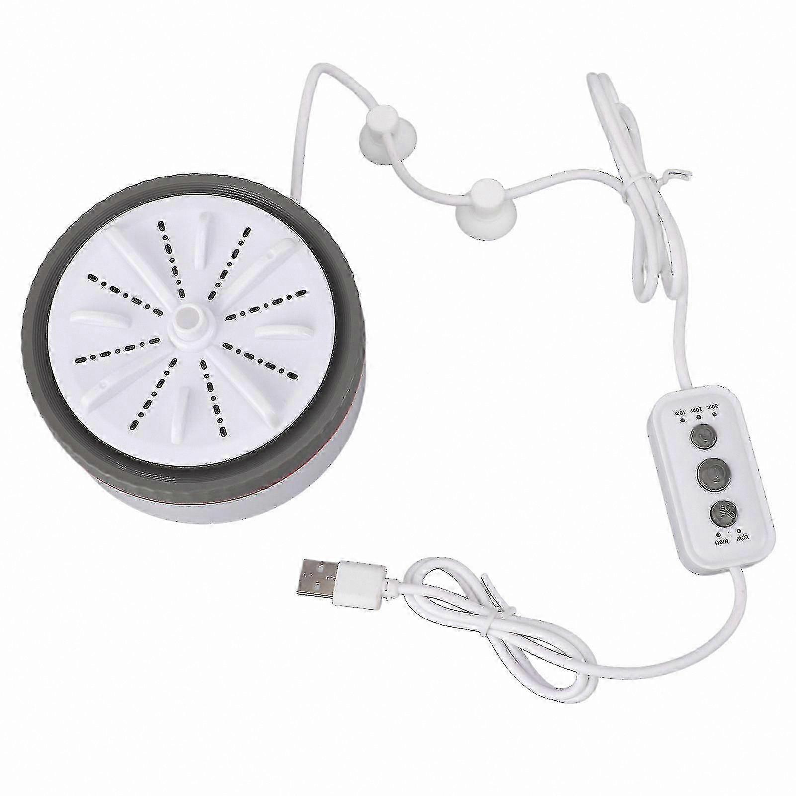 Portable Mini Washer with Timer and USB Power for Small Items and Fruit Dish Cleaning Multifunctional Adjustable Settings