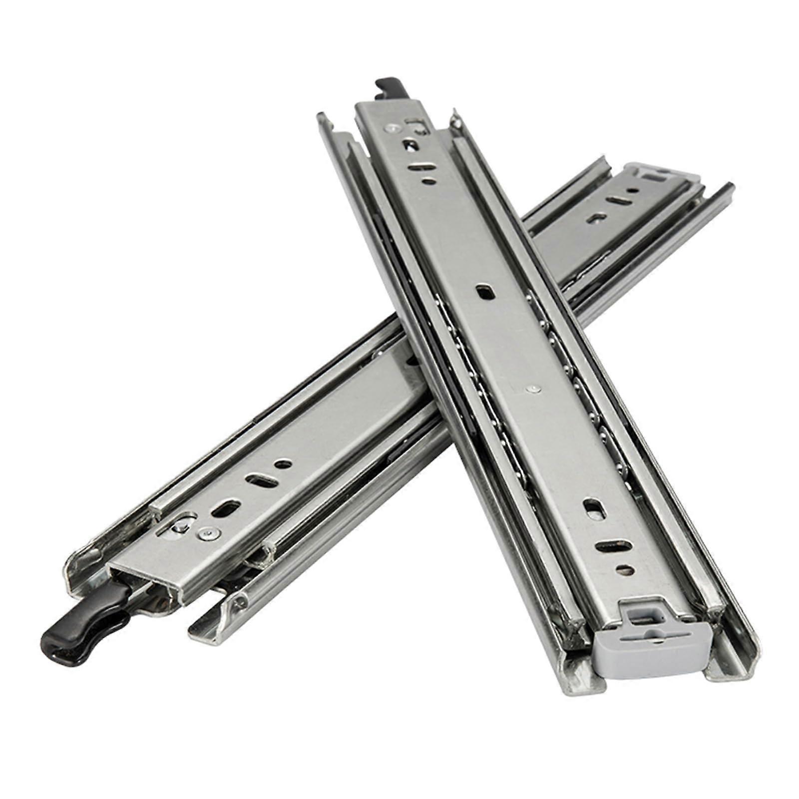 TwoWay Locking Heavy Duty Drawer Slides, Performance PullOut Made of ColdRolled Steel with Soft Close (90 cm / 35.4 inches)