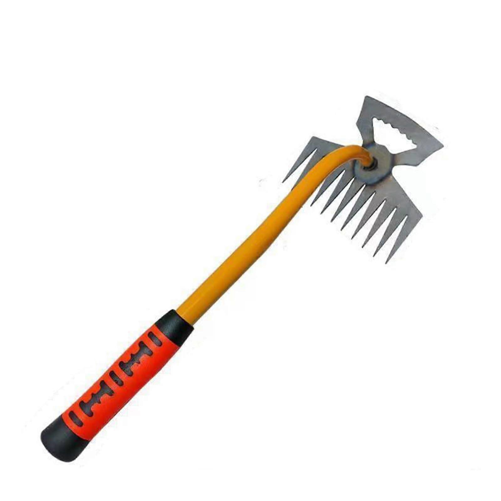 Gardening Hand Weed Cutter 11-Tooth Stainless Steel Pro 35.5 Cm Handle Weed Remover And Joint Scraper Non-Slip