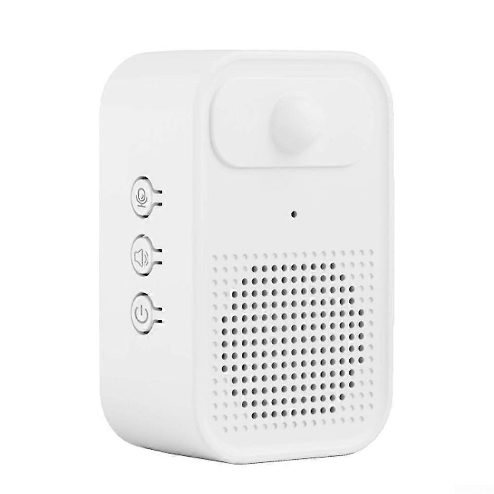 Smart Door Sensor with Customizable Audio Alerts, Adjustable Volume, Easy Setup, White 400mAh