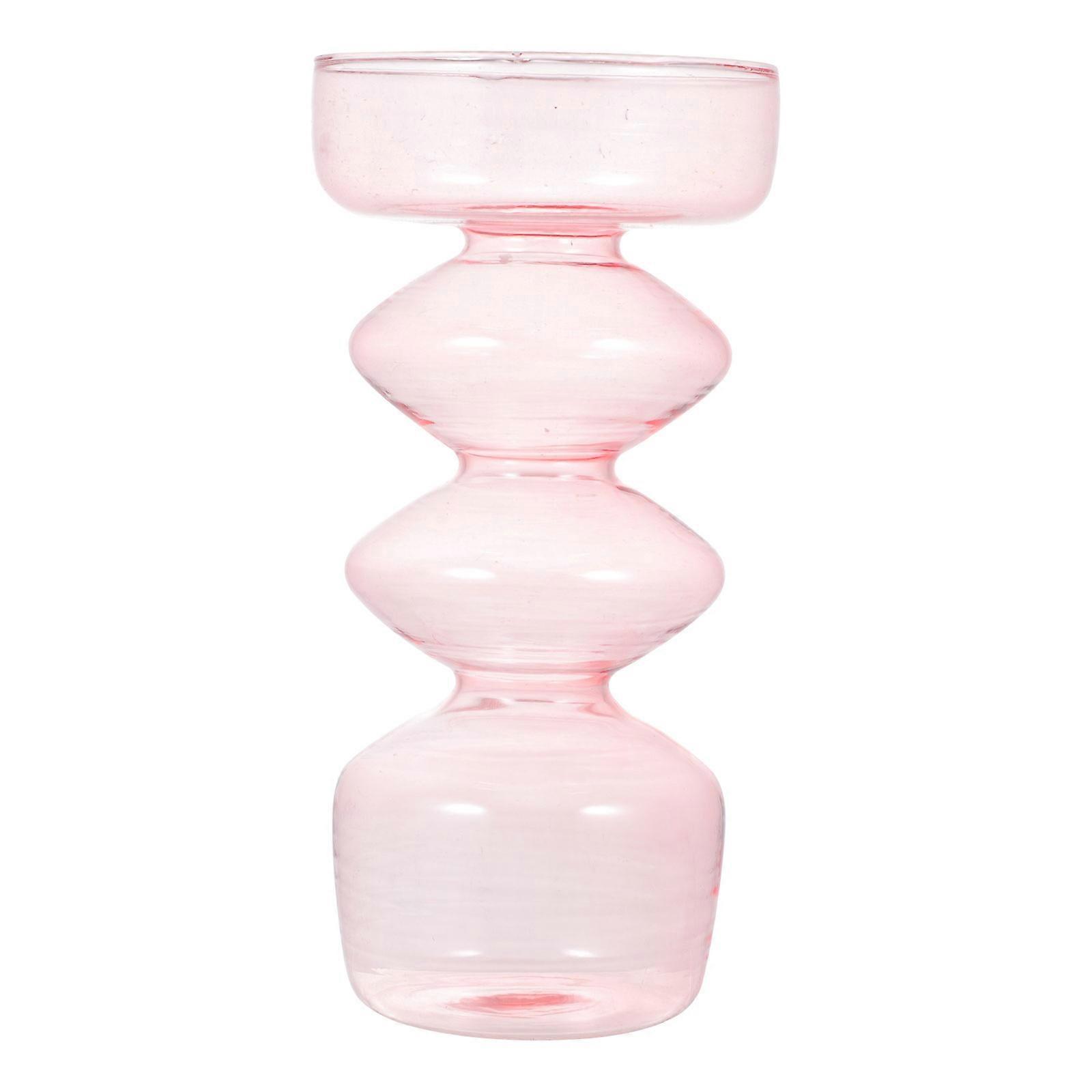 Simple Glass Flower Container For Flower Arranging And Indoor Decoration Style 1Pack