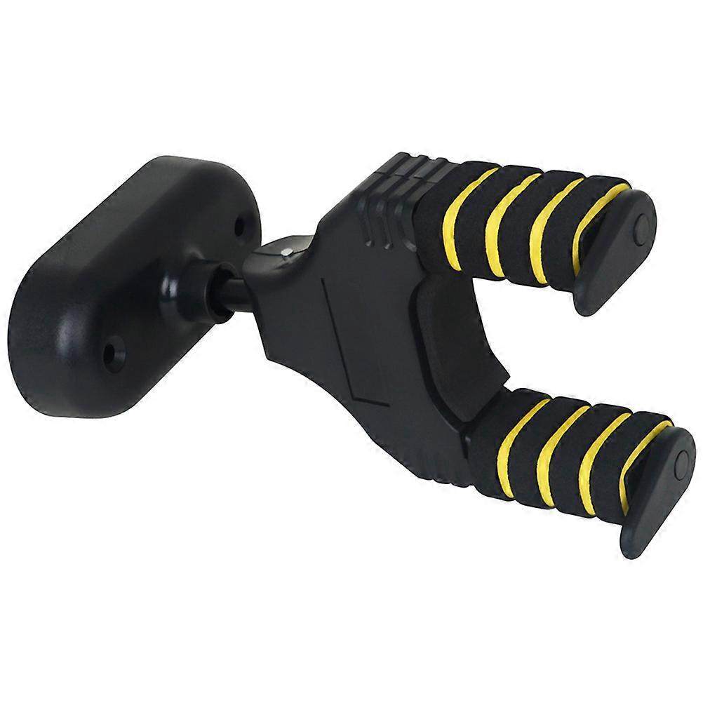 Ukulele Wall Mount Hook With Self-locking Mechanism Black 1Pcs