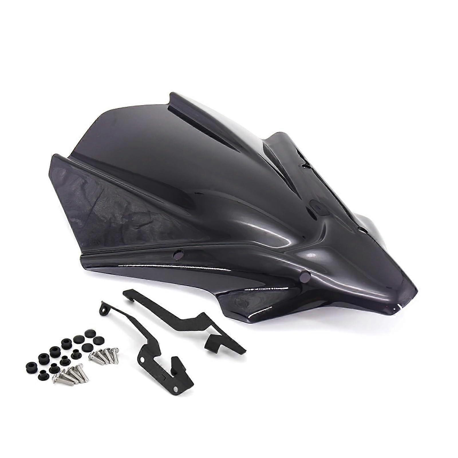 Tinted Windshield for MT07  Motorcycle Windshield Fairing Deflector (Smoke Black)