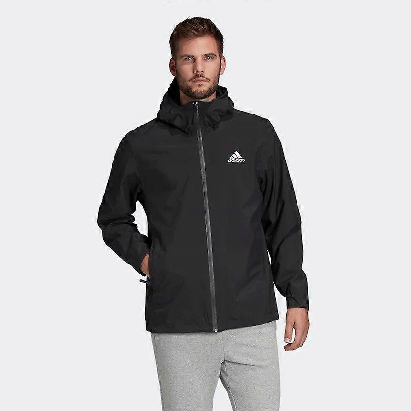 Adidas BSC 3-Stripes Rain Jacket | Black|White