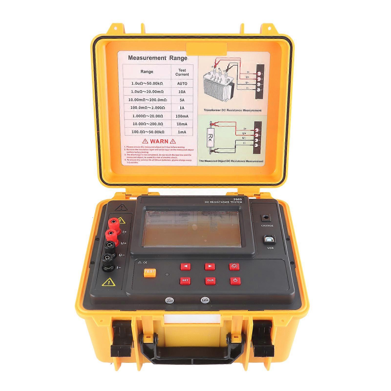Transformator Gleichstrom Widerstandstester 2 Prüfmodus DC Niederwiderstandstester