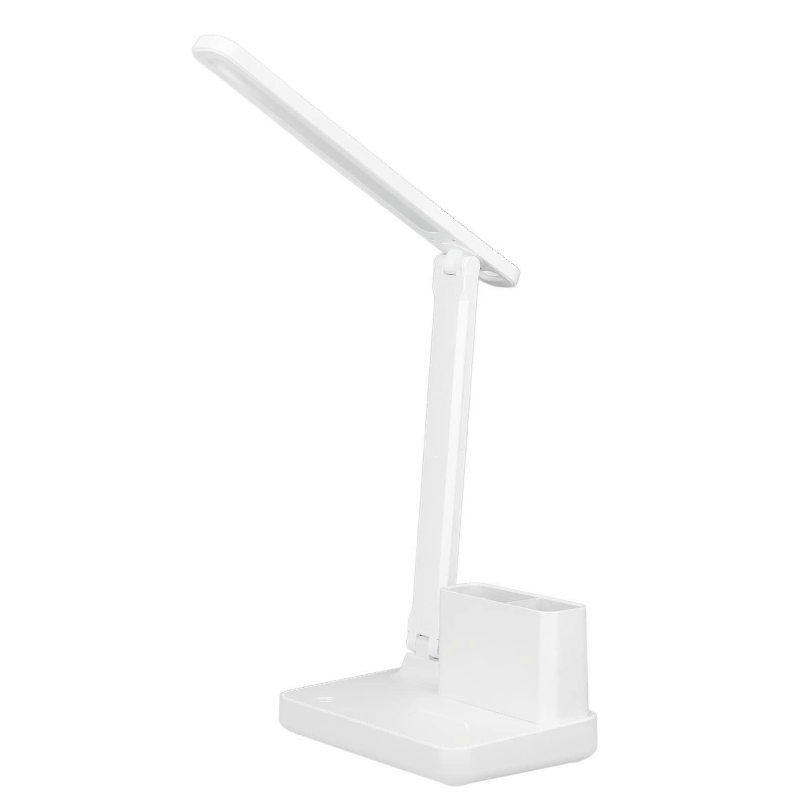 LED desk lamp with 3 brightness levels, 3 color temperature modes, and 3600mAh lithium battery, suitable for home, office, and student dormitory.