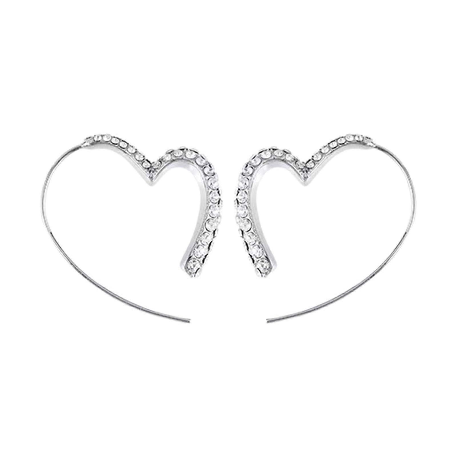 Elephant Earrings   Fashionable, Versatile, Sparkling Silver Hoops