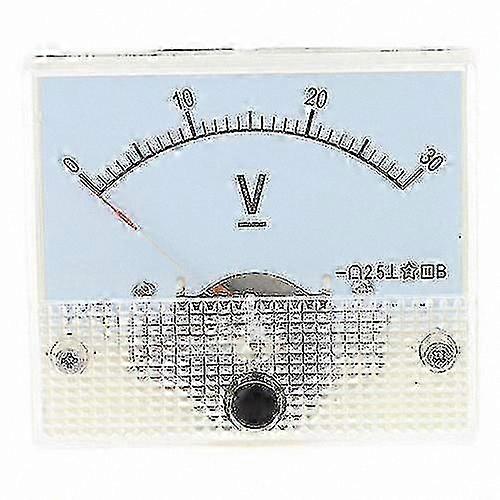 Analog Panel Voltmeter 30V DC Voltage Tester Meter for Electrical Measurement