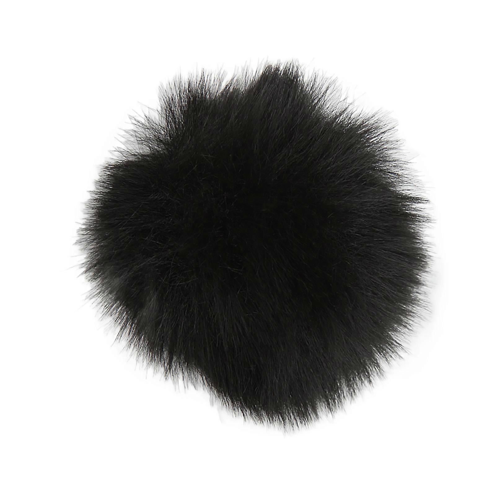 Lavalier Windsack Mikrofon Pelzig Windschutzscheibe Muff Revers Mikrofonabdeckung 0.5cm / 0.2inSchwarz 