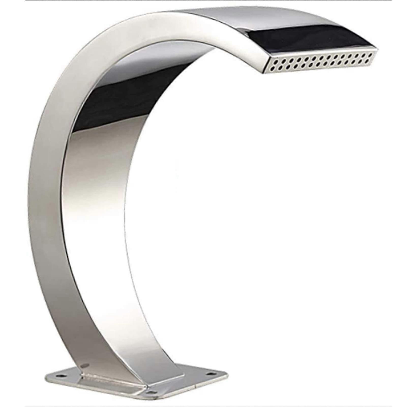 نافورة حمام السباحة الفولاذ المقاوم للصدأ مستطيلة حديقة حمام السباحة نافورة حمامات السباحة الفضية في الهواء الطلق الشلالات حديقة هدية