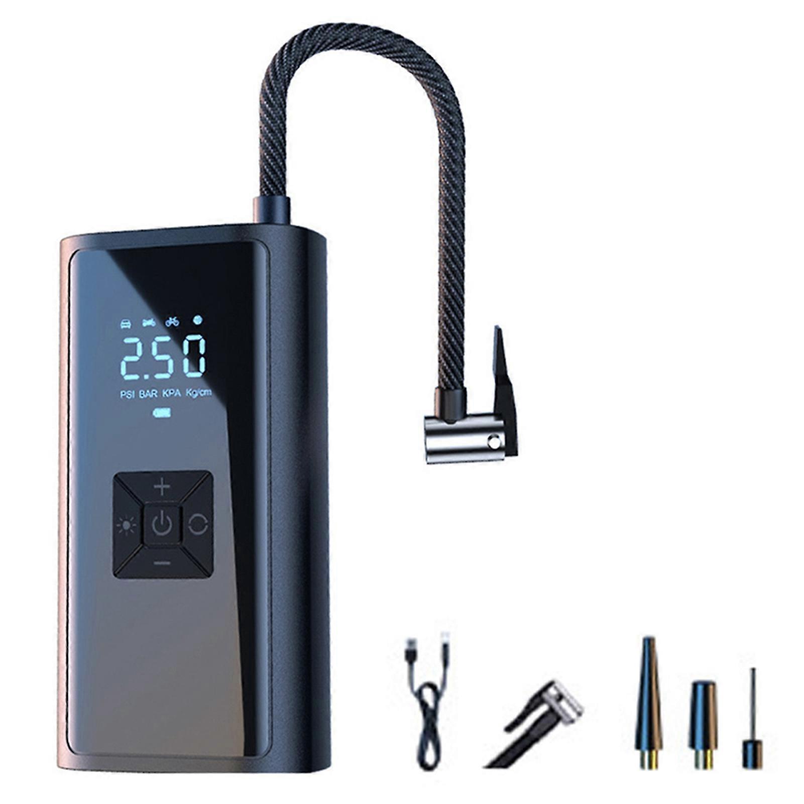 Cordless Tire Pump 4500mAh Portable Air Compressor with Digital Display for Automobile Motorcycle Emergency Use