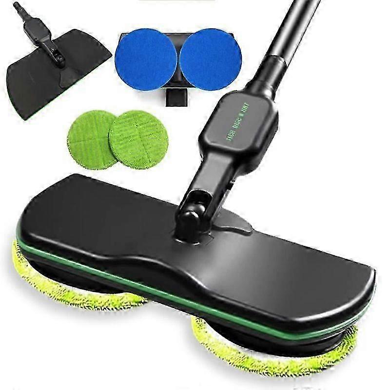 FOLAYA Balai électrique rotatif sans fil rechargeable de luxe - Batterie Li-ion 74V - 2000mAh - Noir
