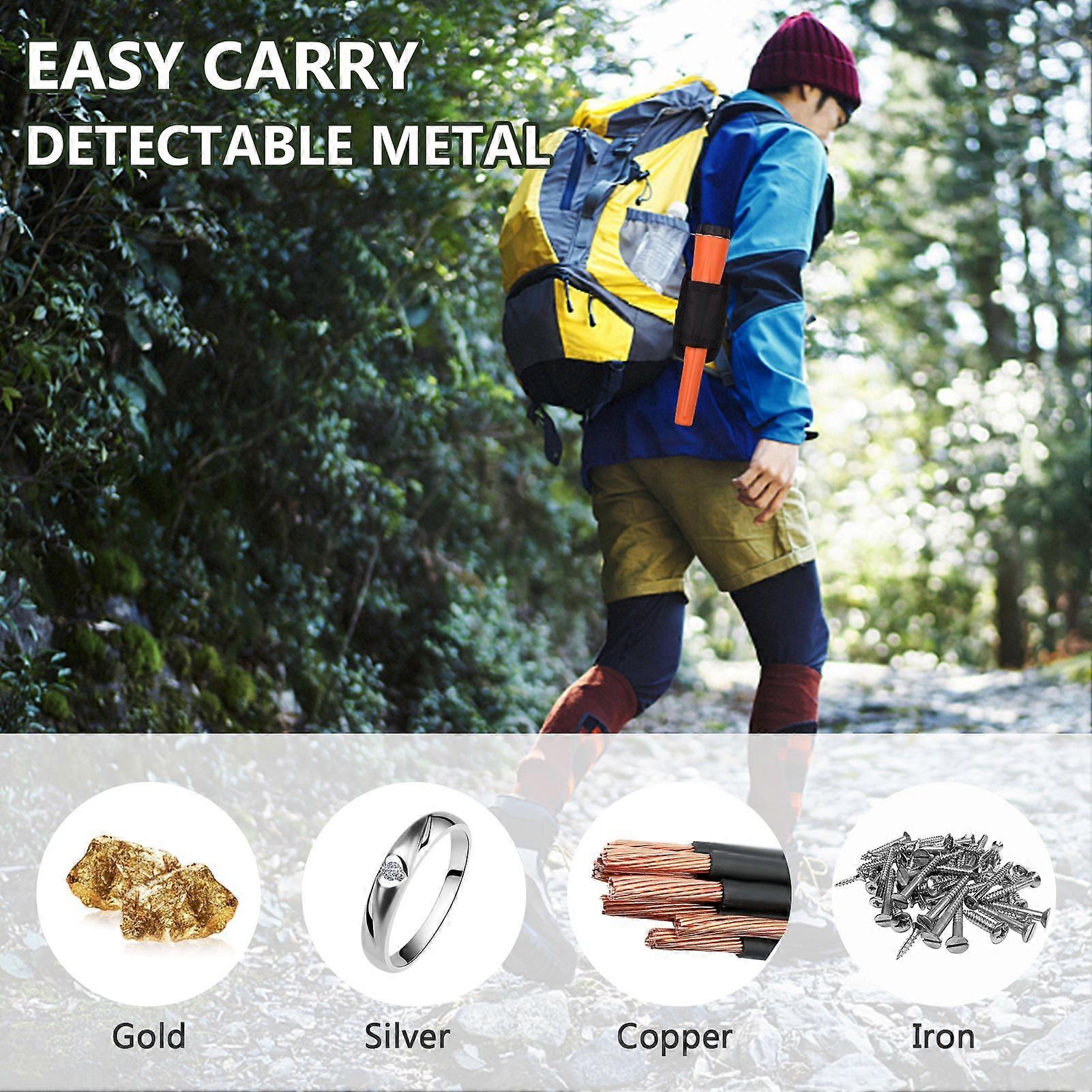 Metal Detectors Pinpointer with Holster Waterproof Handheld Pin Pointer Wand Treasure Exploring Unearthing Tool Buzzer Vibration Automatic Shutdown 36